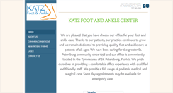 Desktop Screenshot of katzfootandankle.com